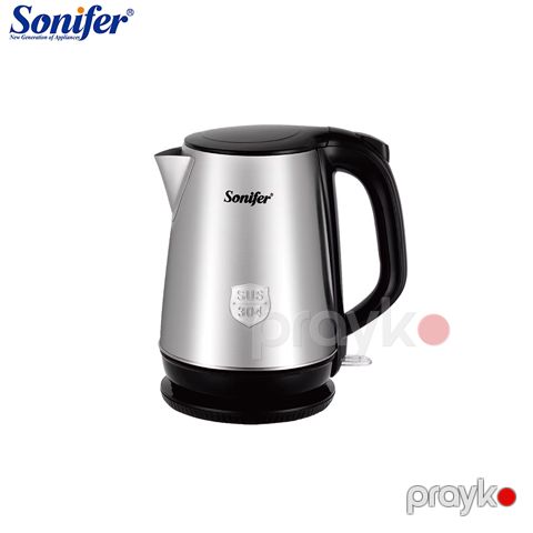 Sonifer SF-2113 Elektrikli Çaydan Paslanmaz Polad Çaydan 1500W Tutumu 1.7L — Bakı