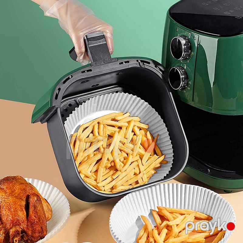 100 ədəd qızartma yağ kağızı Ağ rəngli yapışmayan fritöz kağızı 100PCS Fryer Oil Paper — Qablar və mətbəx əşyaları, Bakı (5)