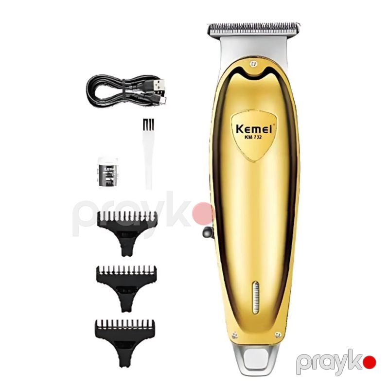 Kemei KM-732 - Trimmer, Doldurula Bilən Elektrikli Saç Kəsici Maşın, Saç Kəsimi üçün Trimmer Gold KM-732 — Usturalar, trimmerler və epilyatorlar, Bakı (2)