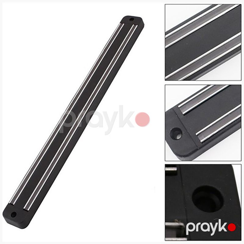 Yüksək Keyfiyyətli Maqnit Bıçaq Tutacağı Divara Montaj Edilən Paslanmayan Polad Metal Bıçaq Rafı 33-55 sm — Mallar, Bakı (4)