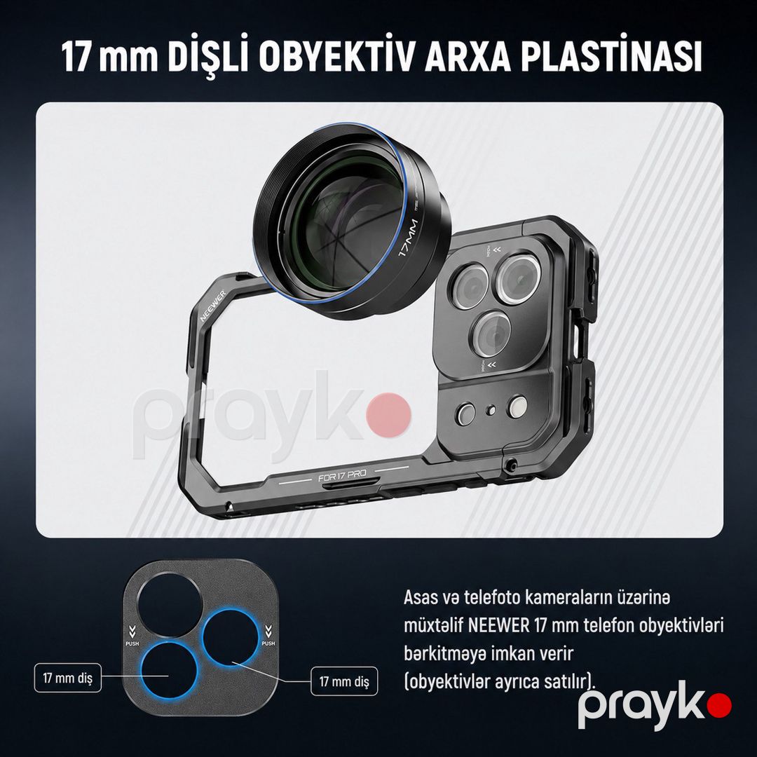 Apple iPhone 17 Pro üçün telefon qəfəsi Neewer PA143 — Smartfonlar, Bakı (4)