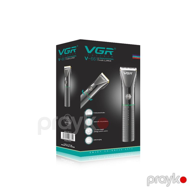 VGR V-661 - Trimmer Tənzimlənən Metal Professional Doldurulan Saqqal Trimmer Kişilər üçün Elektrikli Simsiz Trimmer — Usturalar, trimmerler və epilyatorlar, Bakı (3)