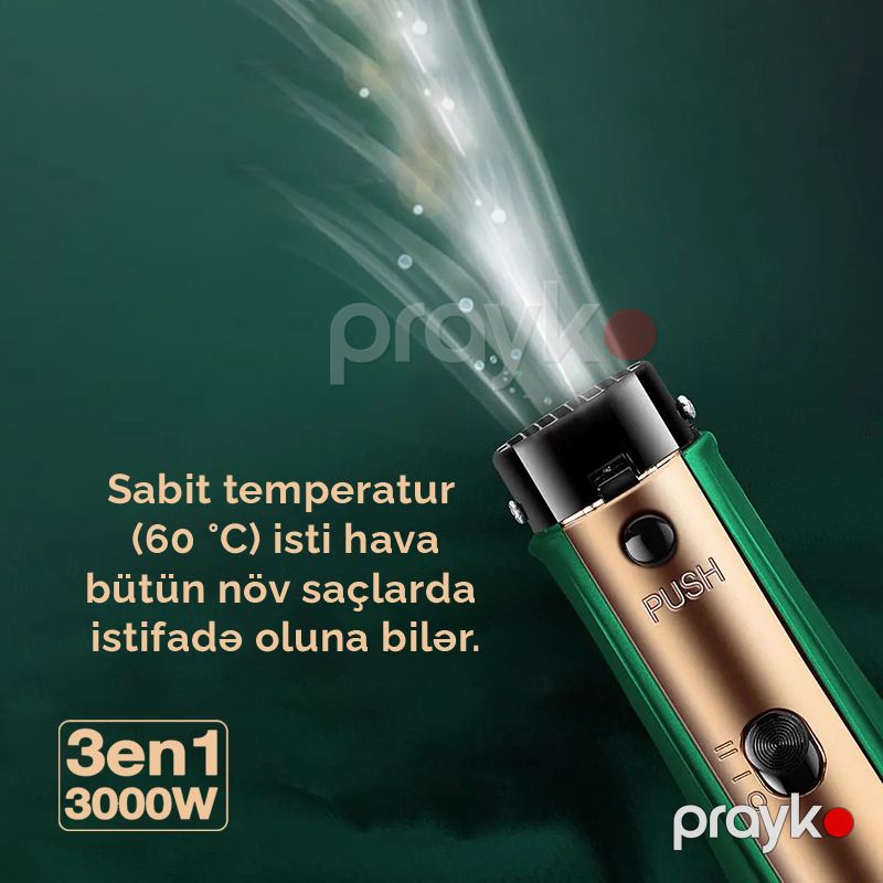 3-ü 1-də Çoxfunksiyalı Elektrikli Saç Feni İsti Hava Fırçası Mənfi İon Texnologiyalı Remilgton 2061 — Fən, Bakı (5)