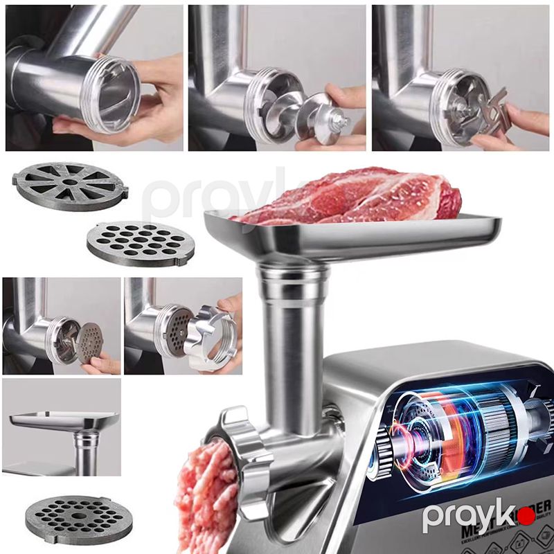 Sonifer SF-5019 Yeni Yüksək Keyfiyyətli 1500W Çoxfunksiyalı Kolbasa Hazırlayan Ətmaşını Elektrikli Paslanmayan Polad Ət Çəkən — Digər mətbəx texnikası, Bakı (6)
