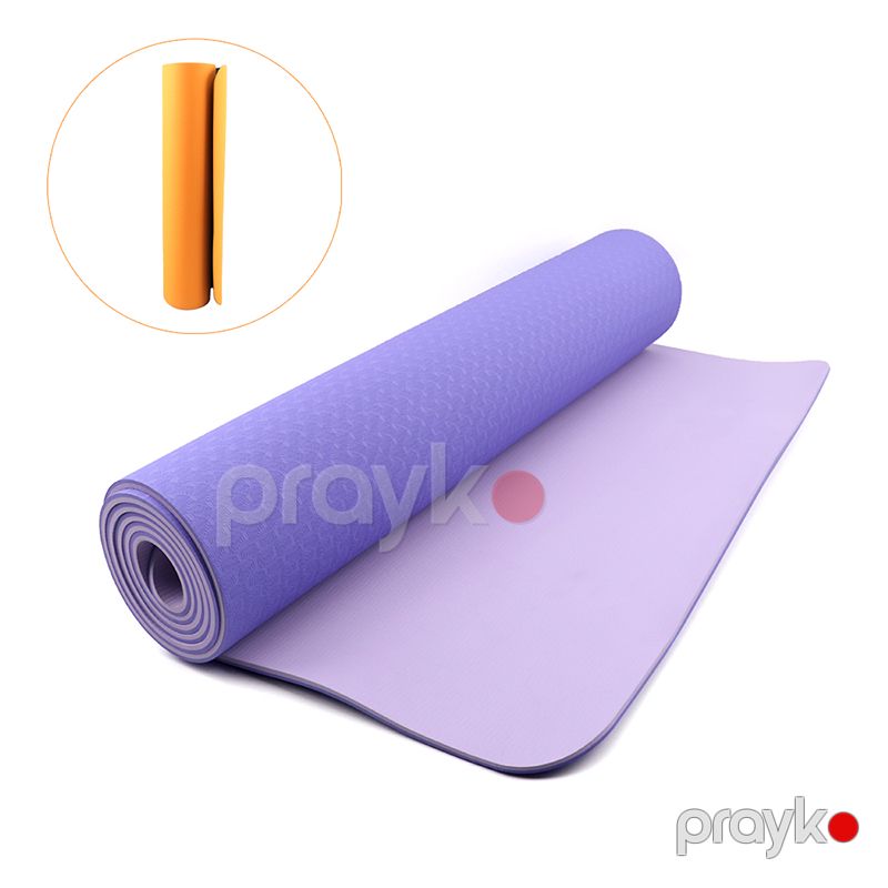 Yoga Plates Üçün Yoga Matt Sürüşməyən Xüsusi Dizaynlı 6mm Ultra Sıx Yoga Mat İki Tərəfli Remium Yoqa Xalçası — Fitness və yoqa, Bakı (3)