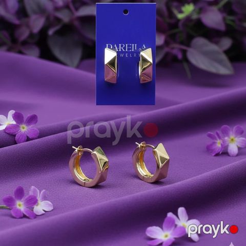 Sırğalar qadınlar üçün DR407, bijuteriya ərintisi — Bakı