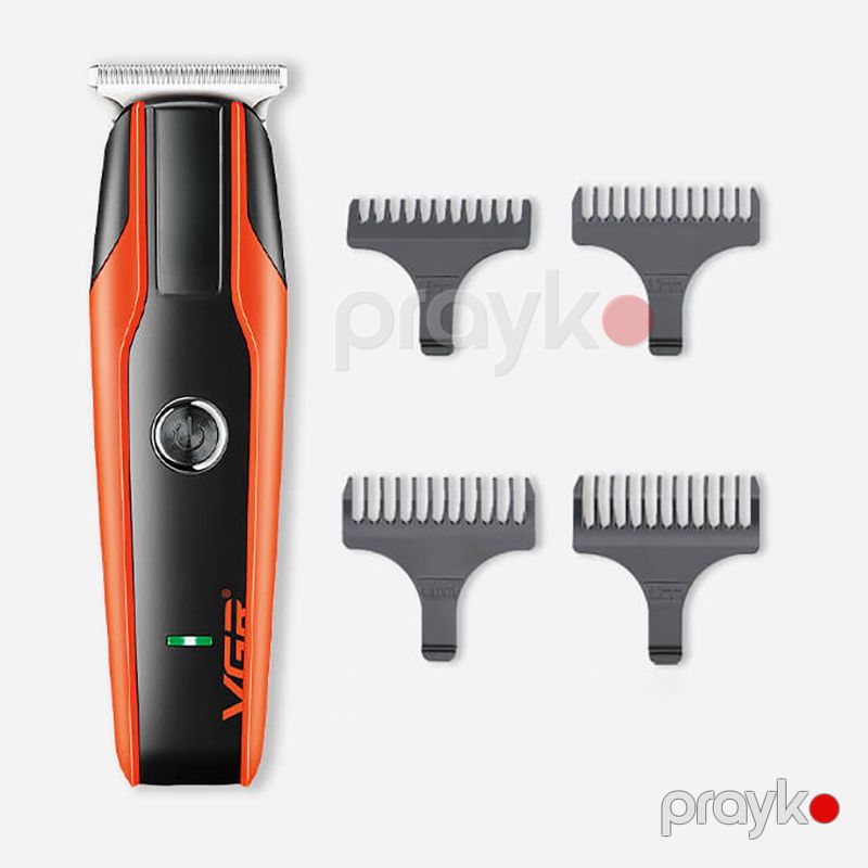 Professional VGR Saç Saqqal Çəsici Paslanmaz Polad Trimmer VGR Qırmızı Rəngli Saç Kəsici Maşın — Usturalar, trimmerler və epilyatorlar, Bakı (3)