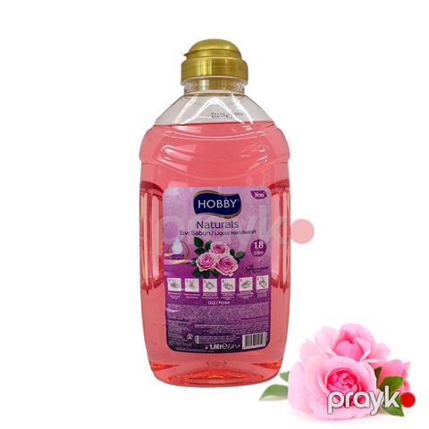 Yeni Mayə Sabun Hobby Qızılgül 1.8 l Hobby Sıvı Sabun Naturals Maye Əl Yuma Sabunu — Bakı