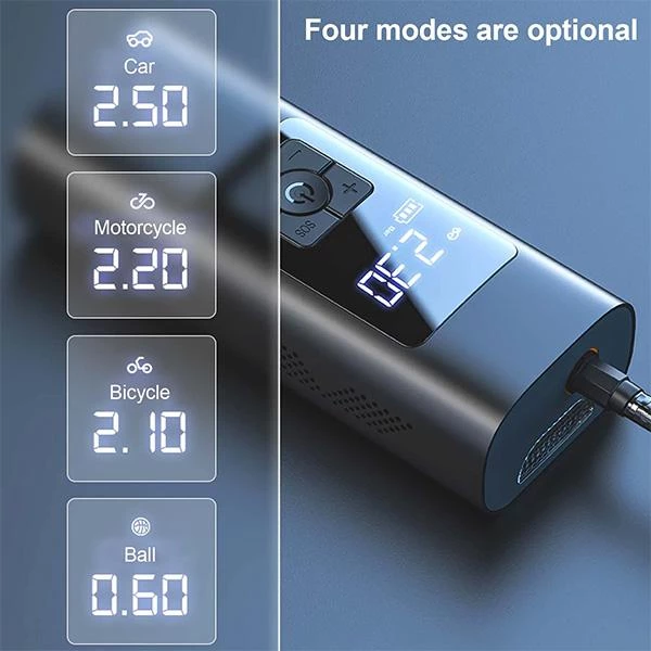 Power Bank funksiyasılı simsiz avtomobil kompressoru — Mallar, Bakı (4)