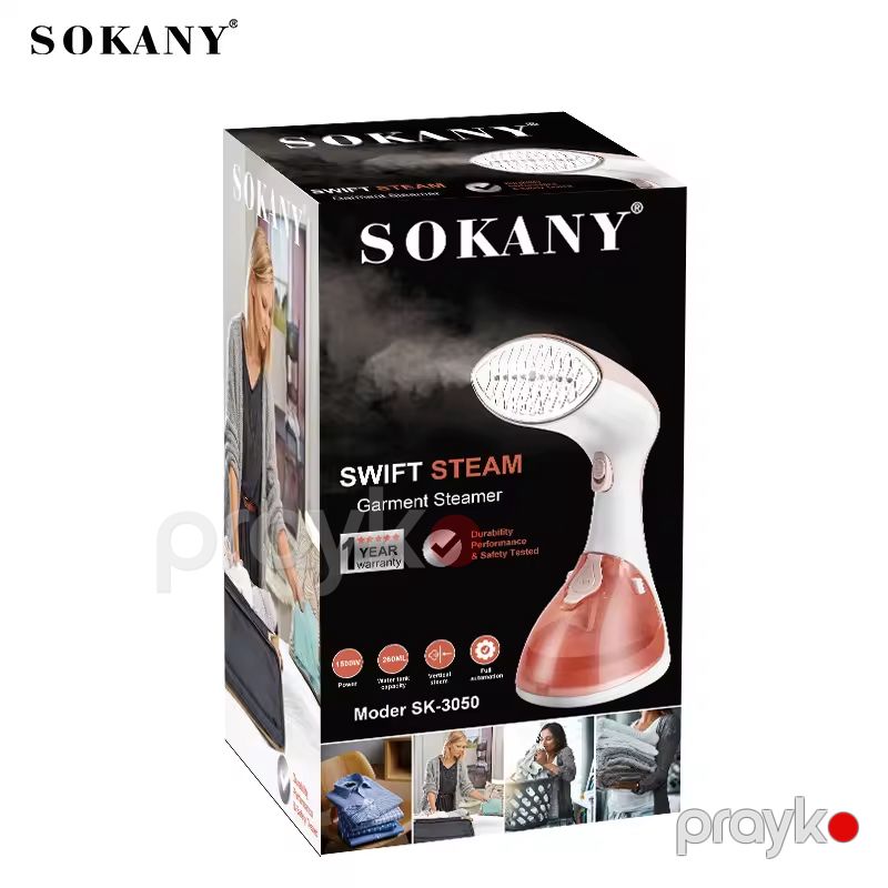 Sokany SK-3050 Elektrikli Buxarlı Ütü Portativ Buxarlı Əl Ütüsü 1500W Gücündə — Ev texnikası, Bakı (8)
