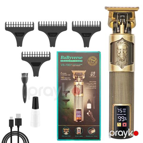 Kişilər Üçün BaByVerse VS-7007 Üstün Keyfiyyətli LCD Ekranlı Saç Təraş Maşını Saç Saqqal Düzəldici T Təraş Makinesi — Bakı