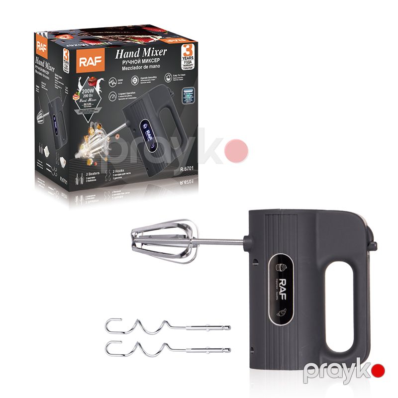 RAF R.6701 - Mikser Əl Mikseri 200 W Gücündə Əl Mikseri 2 Sürət Sayı olan Mikser — Blenderlər, xırdalayanlar və mikserlər, Bakı (6)