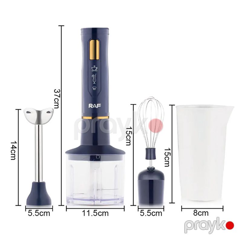 RAF R.371 Çoxfunksiyalı 4-ü 1 Arada Blender Yumurta Çırpıcı Doğrayıcı Üyüdücü Funksiyalı Blender 400W — Blenderlər, xırdalayanlar və mikserlər, Bakı (6)
