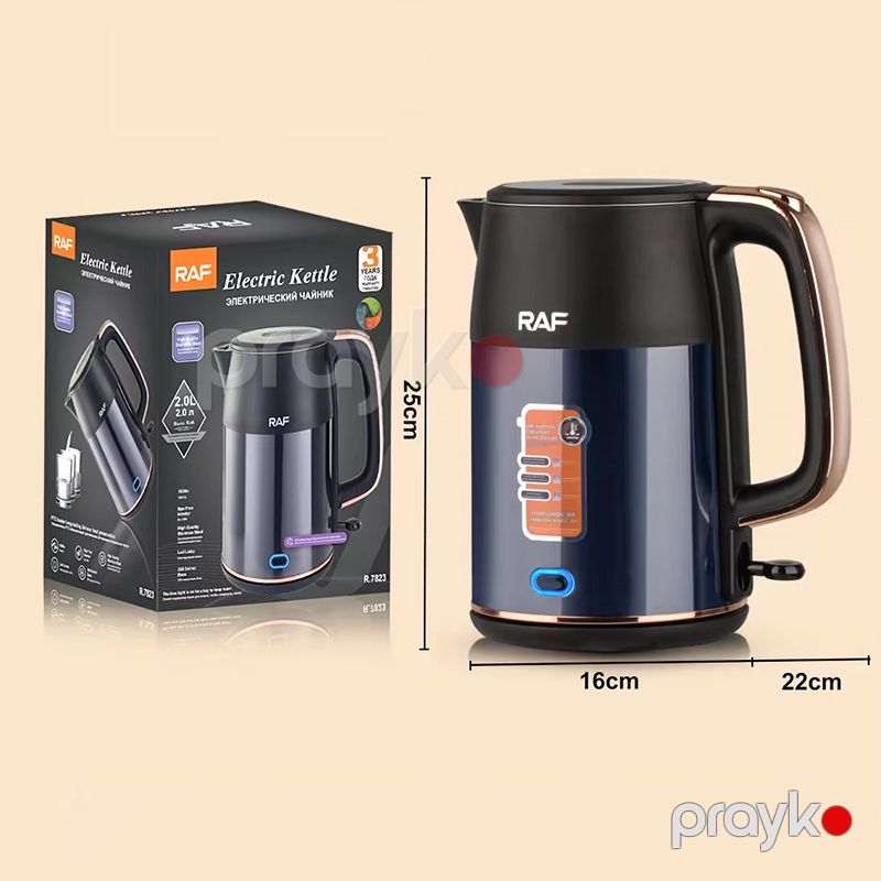 RAF R-7823 Elektrikli Çaydan Yüksək Keyfiyyətli 1500W Gücündə Çaydan Tutum 2 L — Elektrik çaydanları və termoslar, Bakı (5)