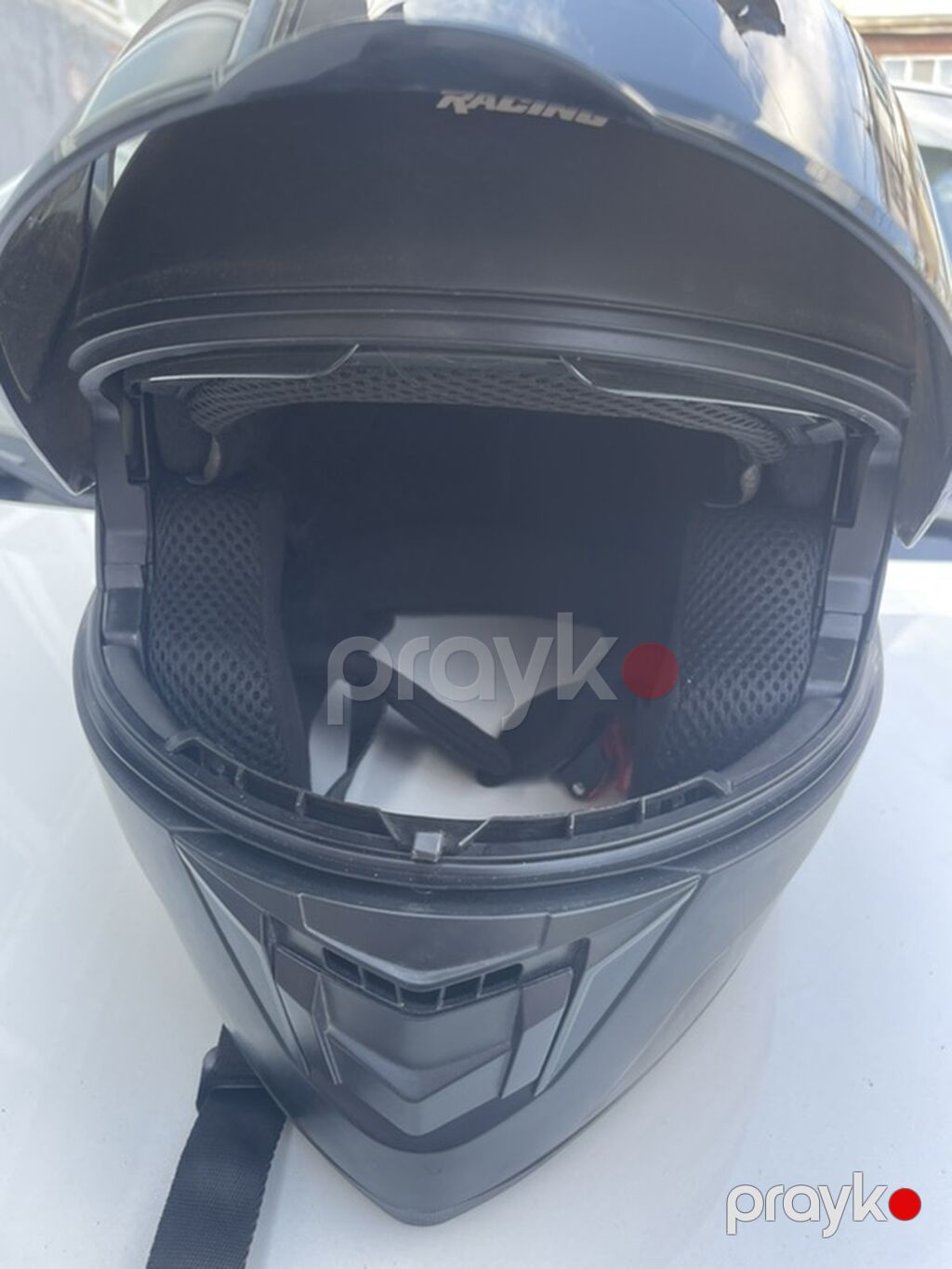 Crown Racing moto dəbilqəsi – modular (açılıb-bağlanan çənə hissəli) — Motosiklet geyimi, Xudat (3)