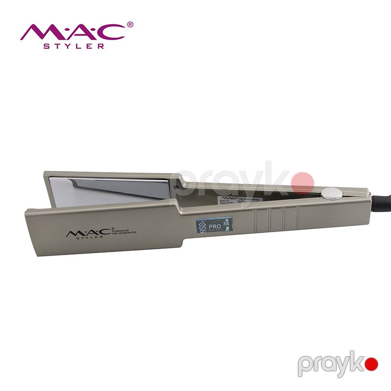 Paslanmayan Polad Güzgü Plitəli MAC Saç Düzləşdiricisi MC-5518 450 Dərəcə Gümüşü Rəngli Professional Saç Düzləşdiricisi Ütü — Ev texnikası, Bakı (3)