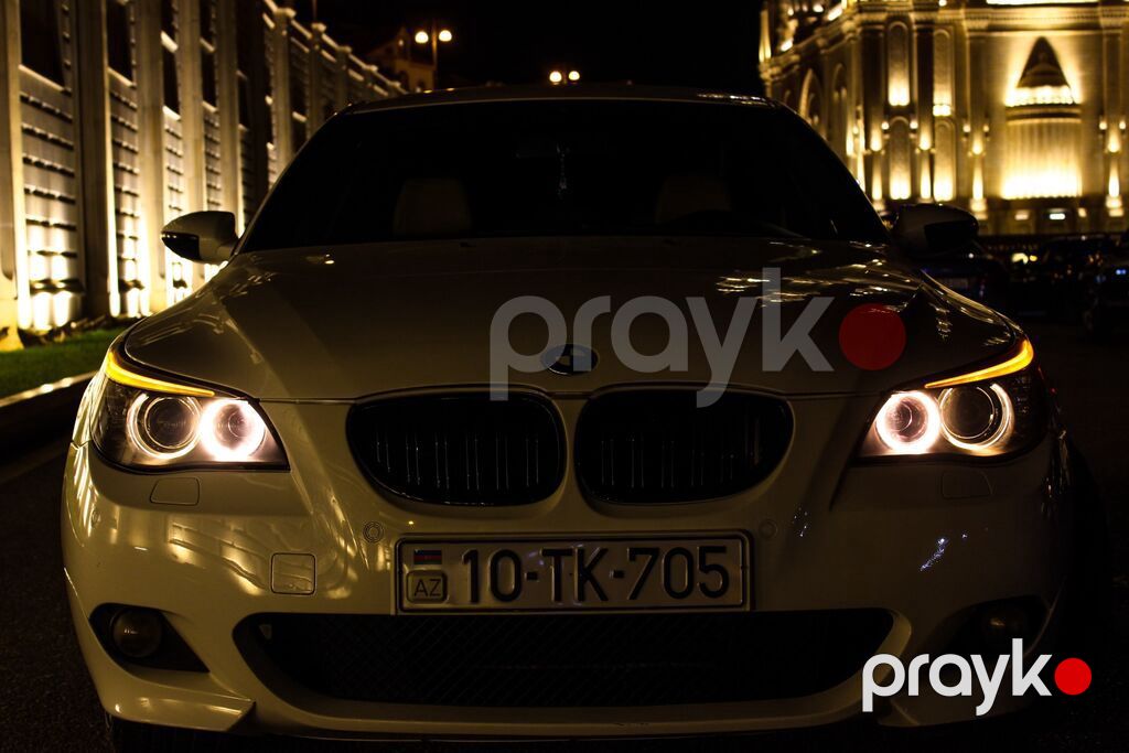 BMW 5 Series (E60) sedan – ağ rəng Xüsusiyyətlər: BMW E60 530i 10-TK-705 — Avtomobillər, Bakı (6)