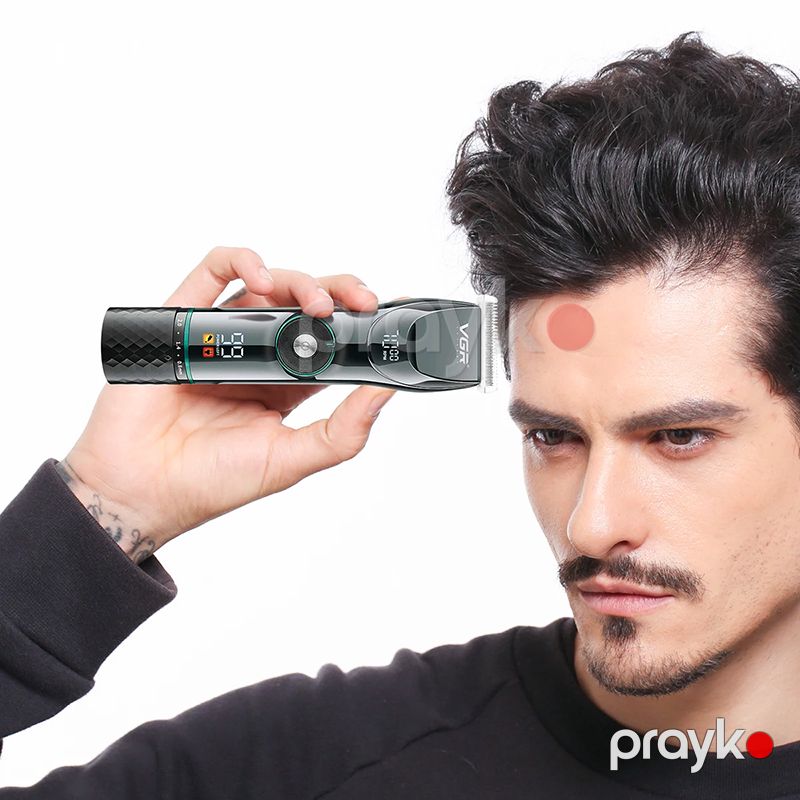 VGR V-256 Elektrikli Kişilər Üçün Trimmer Professional Saç Saqqal Təraş Maşını Ülgüc — Usturalar, trimmerler və epilyatorlar, Bakı (4)