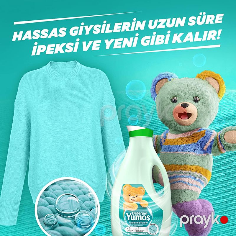 Həssas Geyimlər Üçün Maye Yumoş Deterjan geyimlər Üçün Ətirli Maye Paltar Yuma Vasitəsi — Mallar, Bakı (4)