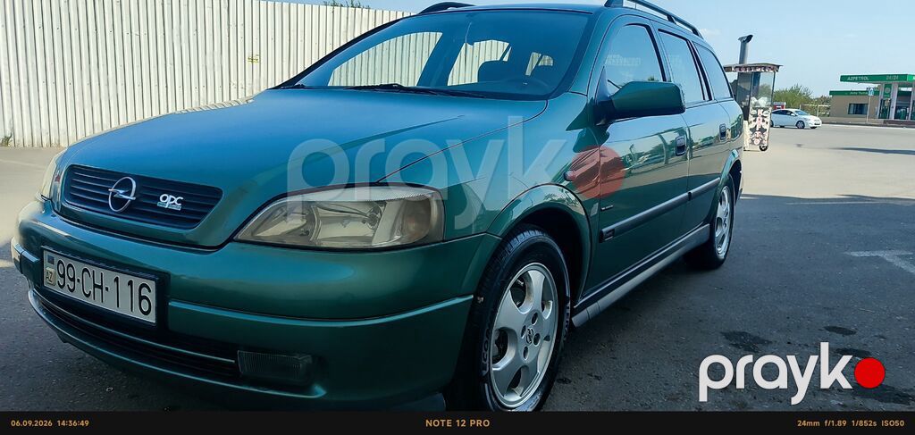 Opel Astra karvan (universal) – yaşıl rəng - Kuzov: universal, dam 99-CH-116 — Avtomobillər, Digah (5)