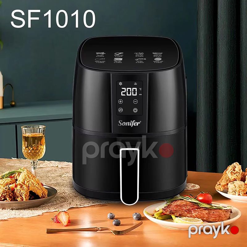 Sonifer SF-1010 Çoxfunksiyalı Qızardıcı Hava Fritöz 4.2L Tutumlu Airfryer 1400 W — Digər mətbəx texnikası, Bakı (2)