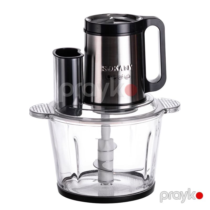 Sokany SK-06011 Doğrayıcı 2,7L qablı Elektrik Şüşə Doğrayıcı 1000W 5i Birində Doğrayıcı — Blenderlər, xırdalayanlar və mikserlər, Bakı (2)