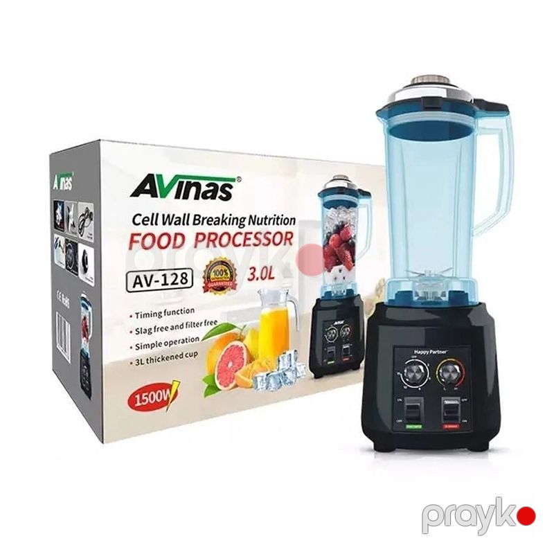 15 Sürət Səviyyəli Avınas Qida Prosessoru 3000W 3 L Tutuma Malik Yüksək Güclü Professional Kokteyl Blenderi — Blenderlər, xırdalayanlar və mikserlər, Bakı (6)