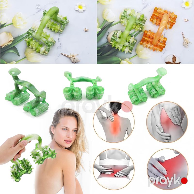 Multifunctional Roller Arxa, Qollar, Ayaqlar, Sinə və Qarın Nahiyəsində Rahatlaşdırıcı Masaj Aləti Manual Body Massager — Masaj aparatları, Bakı (3)