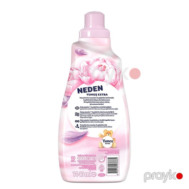 Yumoş Extra Şakayık 1440 ml Şakayık Kalıcı Koku Yumuşak doku Canlı renkler 60 Yıkama Renkliler İçin — Mallar, Bakı (6)