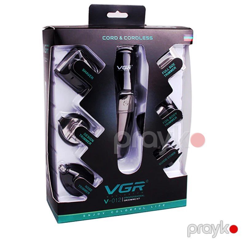 VGR Baxım Dəsti Kişi Təraş Üz Bədən Baxımı Burun Qulaq Qaş üçün Doldurulan Saqqal Saç Təraş Maşını Trimmer — Usturalar, trimmerler və epilyatorlar, Bakı (2)