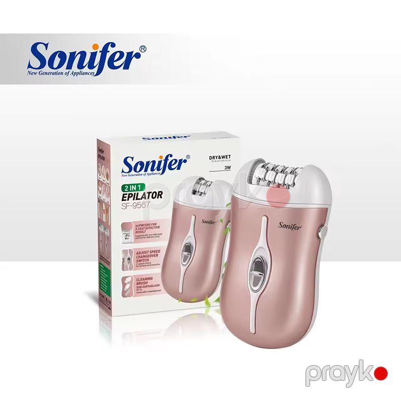 Sonifer SF-9567 Elektrikli Bədən Epilyatoru Qadın Üçün Epilyator — Usturalar, trimmerler və epilyatorlar, Bakı (4)