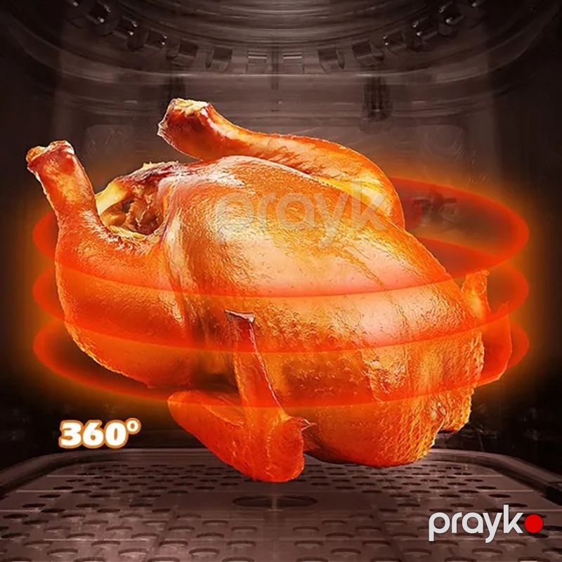 Yeni Nəsil DSP Çoxfunksiyalı Hava Fritözü 1350W 6 Proqrama Sahib Qazan Formalı Ağıllı Qril Air Fryer 5.5L 80-200°C — Qablar və mətbəx əşyaları, Bakı (6)