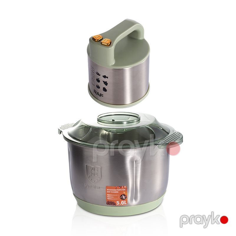 Raf R.7733 Doğrayıcı Prosessor 500W 2 Sürətli 5 Litr Doğrayıcı Paslanmayan Polad Yaşıl Doğrayıcı — Blenderlər, xırdalayanlar və mikserlər, Bakı (3)