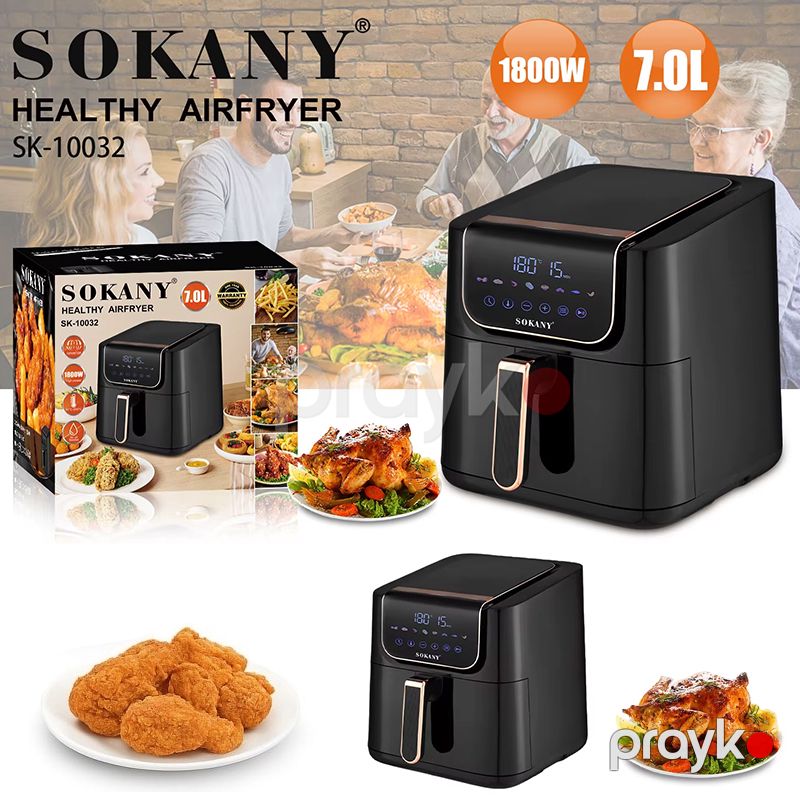 Aeroqril Sokany SK-10032 Yeni Dizaynda Böyük Tutumlu 1800 Vt 7 L Sokany SK-10032 — Digər mətbəx texnikası, Bakı (3)