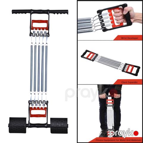 Çoxfunksiyalı Espander Üç İstifadəli Ayaq Yay Fitness Espander Əl-əzələ İnkişafı — Bakı