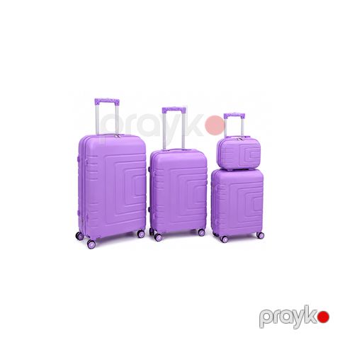 4-lü PP Çamadan Dəsti (Böyük, Orta, Kiçik Çamadan və Kosmetik Çanta) — Bakı