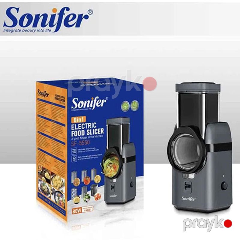 Sonifer SF-5550 - Doğrayıcı 6-sı 1-də Çoxfunksiyalı Dilimləmə Doğrama Diski Elektrikli Tərəvəz Doğrayan Salat Doğrayıcı — Blenderlər, xırdalayanlar və mikserlər, Bakı (6)