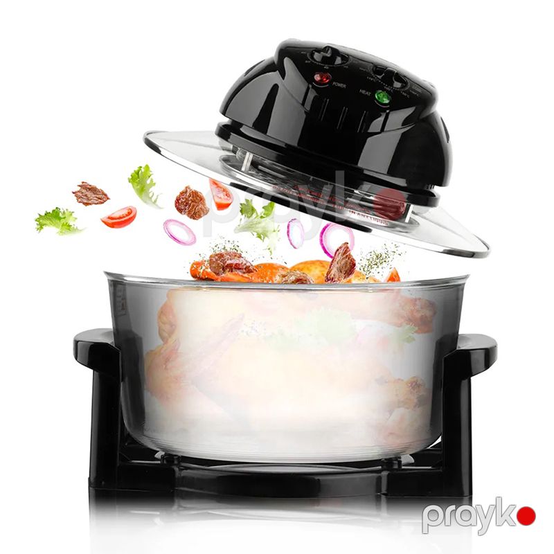 RAF R.5302 Şüşə Hava Fritözü LCD Ekran 3500W Gücündə Dayanıqlı Elektikli Qril Sobası 12L — Digər mətbəx texnikası, Bakı (3)