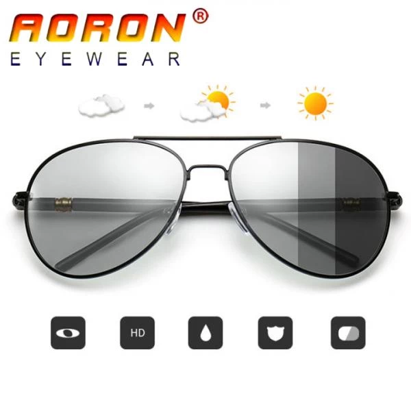 Polyarizasiyalı, boz linzalı bərq əleyhinə HD Vision Aorom (buqələmun və antifara effektli) – bütün hava şəraitlərinə uyğun (Yeni model) — Bakı