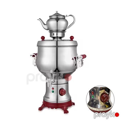 Sonifer SF-2084 Yüksek Keyfiyyətli Paslanmaz Polad Samovar 6l Sonifer Elektrikli Semavar Dəsti — Bakı