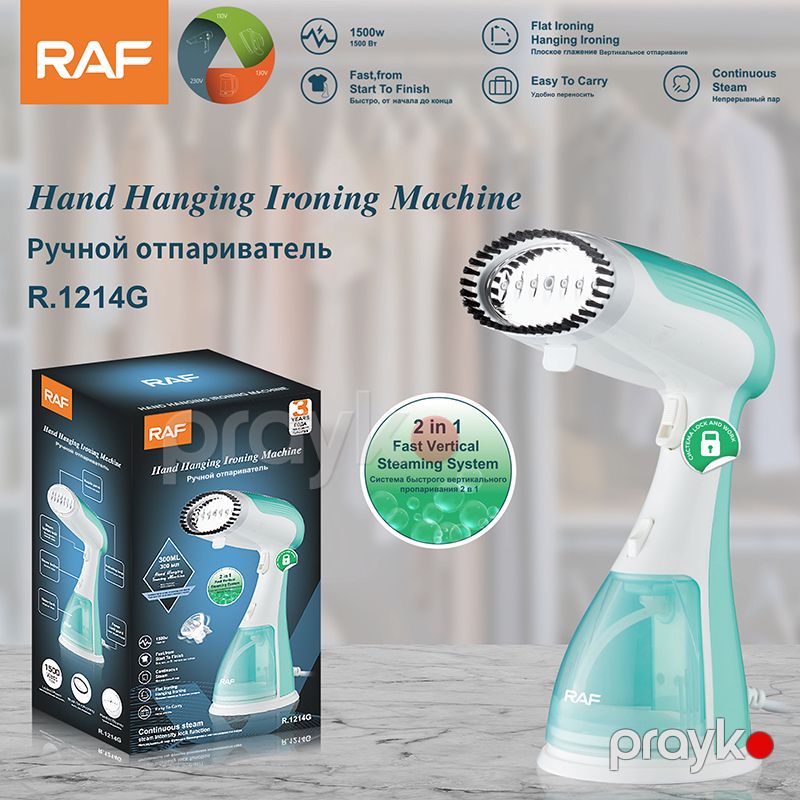 Yeni RAF Elektrikli Buxarlı Ütü 1500W Gücə Məxsus Böyük Tutumlu Əl Üçün Buxar Ütüsü 300Ml Su Tutumu R.1214 — Ev texnikası, Bakı (7)