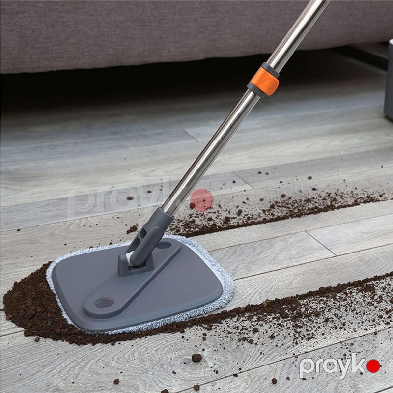 Mikrofiber Mop Sıxma Dəsti 360° Təmiz Su Ayırma Sistemli Kvadrat Fırlanan Paspas Kvadrat Fırlanan Mop və Vedrə Dəsti — Mallar, Bakı (5)