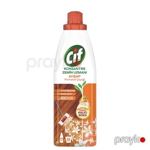 Cif Konsantre Zemin Uzmanı Ahşap ve Laminant Parke için Yüzey Temizleyici Portakal Çiçeği 895ml Taxta Döşəmə Təmizləyici — Bakı