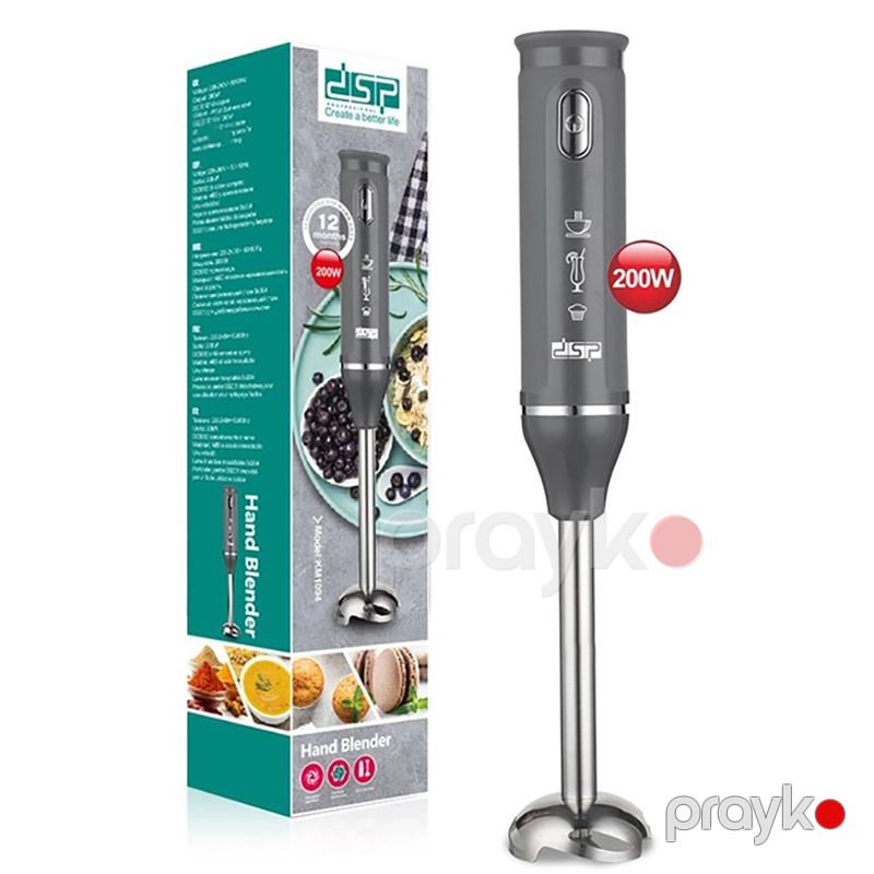 Paslanmayan Polad SS304 Bıçağa Sahib DSP Əl Blenderi 200W Gücündə Yüksək Keyfiyyətli Əl Blenderi KM1094 — Blenderlər, xırdalayanlar və mikserlər, Bakı (6)