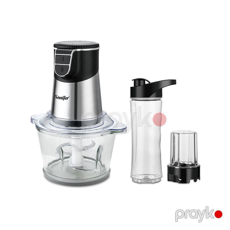 Sonifer SF-8148 Çoxfunksiyalı Doğrayıcı Ət Meyvə Tərəvəz Doğrayıcı Üyüdücü Başlıqlı Doğrayıcı 500 W — Blenderlər, xırdalayanlar və mikserlər, Bakı (2)