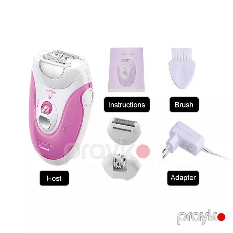 Kemei KM-299 - Epilyator 3-ü 1-də Epilyator Elektrikli Qadın Tük Qırxma Trimmeri Bikini Ayaqları Bədən Epilyatoru — Usturalar, trimmerler və epilyatorlar, Bakı (3)