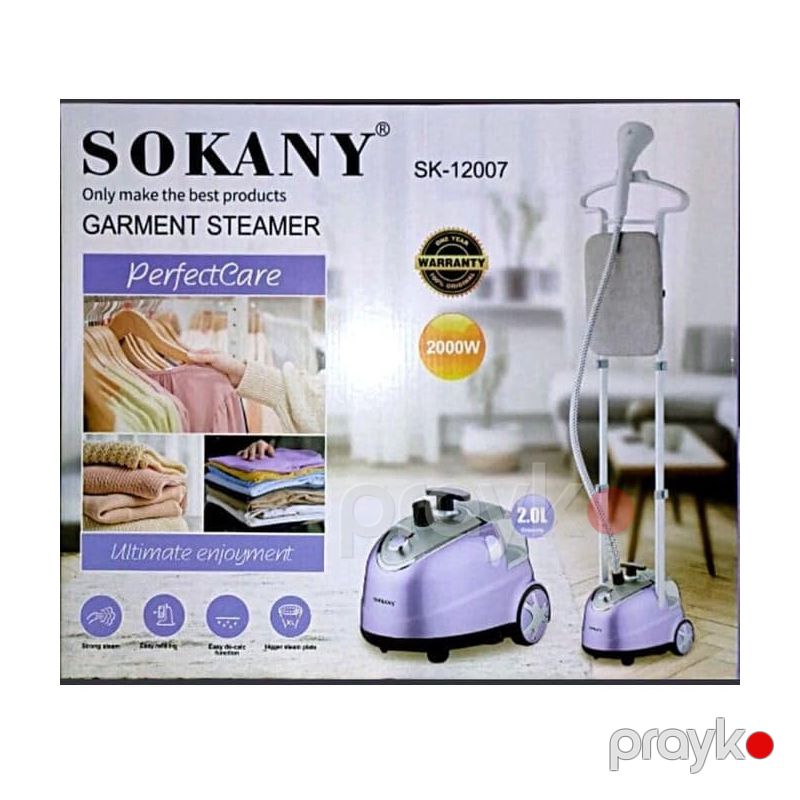Sokany Stend Buxarlı Ütü 2 Litr 2000W Döşəmə üçün şaquli buxarlandırıcı SK-12007 Peşəkar geyim buxarlandırıcısı — Ev texnikası, Bakı (6)