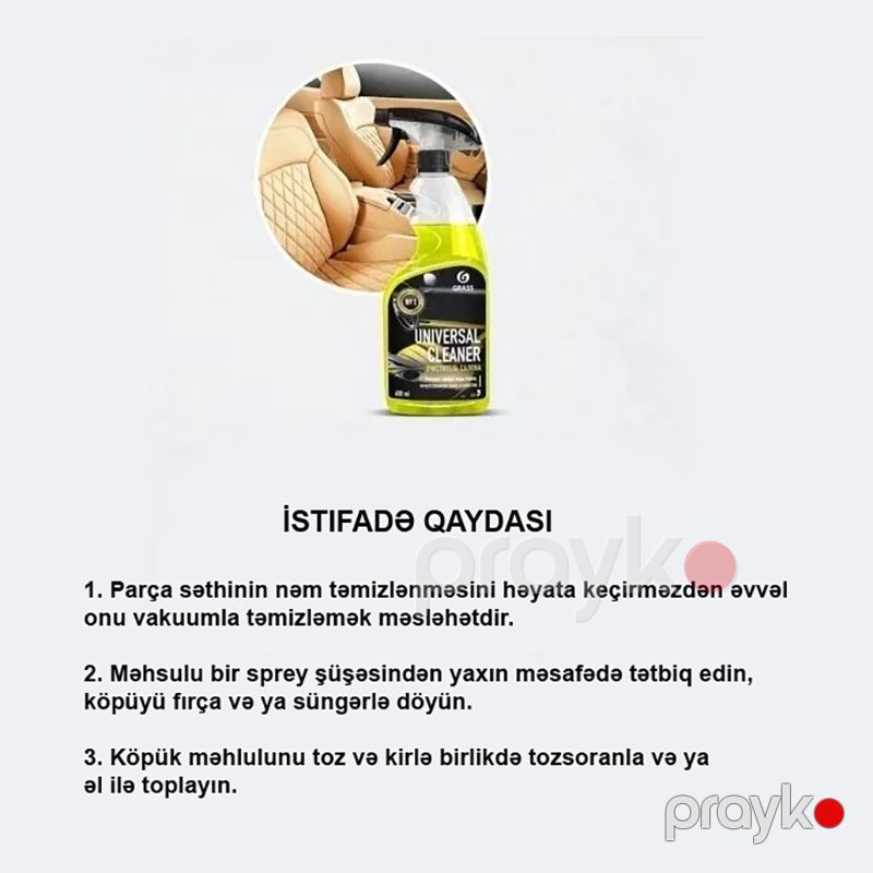 Universal ləkə Təmizləyicisi, Avtomobil İçi Təmizləyicisi, Ləkə Çıxarıcısı, Çox Məqsədli Köpük Daxili Təmizləyici, 600 ml — Ehtiyat hissələri və aksesuarlar, Bakı (3)