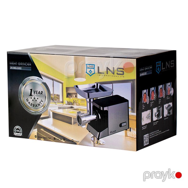 LNS Elektrikli Ətçəkən LN-MG3302 Yüksək Gücə Məxsus Professional Ətçəkən Maşın 1200-4200W Güc — Digər mətbəx texnikası, Bakı (5)