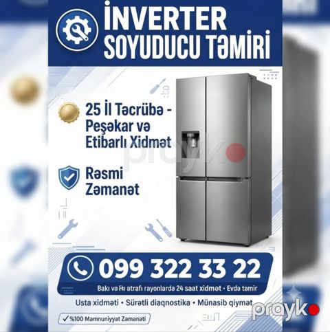 İnverter Servis Soyuducu Təmiri — Bakı